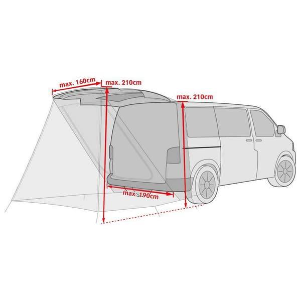 Vaude Tents Drive Van Trunk Grå