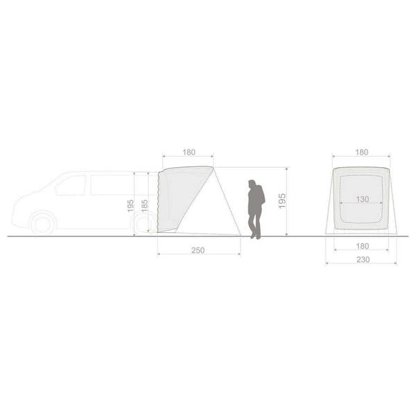 Vaude Tents Drive Van Trunk Grå