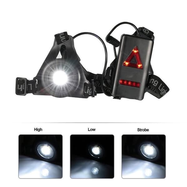 Löpbelysning - CODREAM - Uppladdningsbar LED-körlampa - 250 Lumen - 3 lägen
