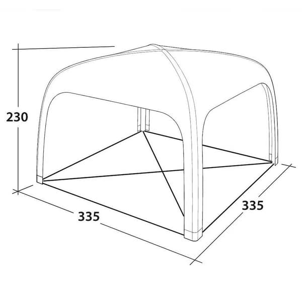 Outwell Markiisi Air Shelter Valkoinen