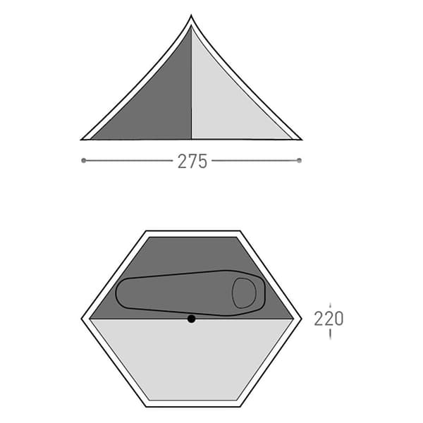 Bach Indertelt Half Size Wickiup 3 Søvfarvet