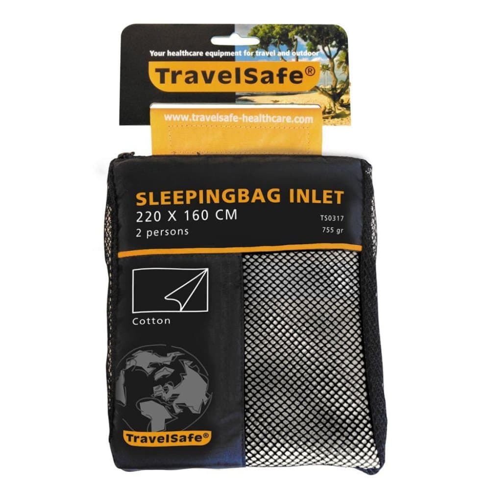 Travelsafe Envelope soveposeindlæg TS0317, til to personer, bomuld