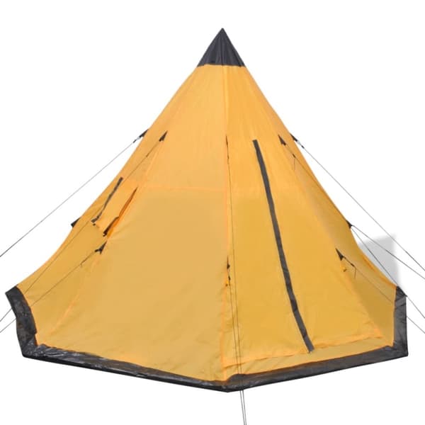 vidaXL 4-hengen Teltta Keltainen