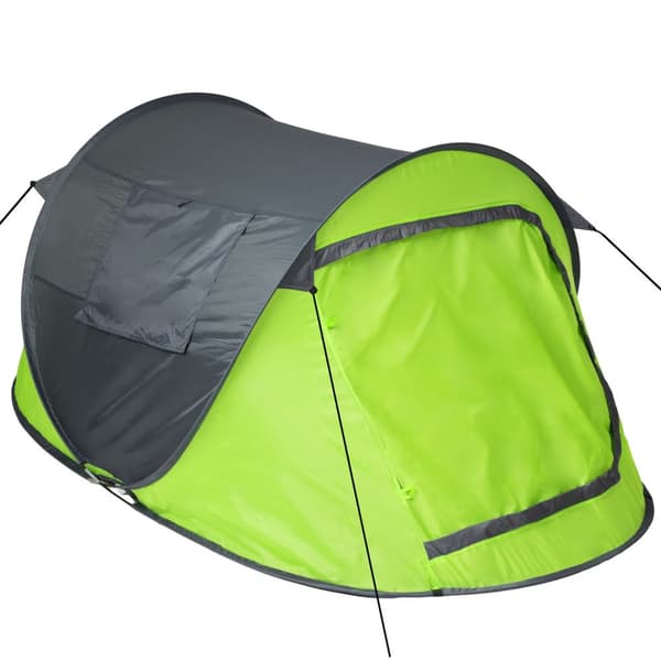 Pop up strandtelt - grå/grøn