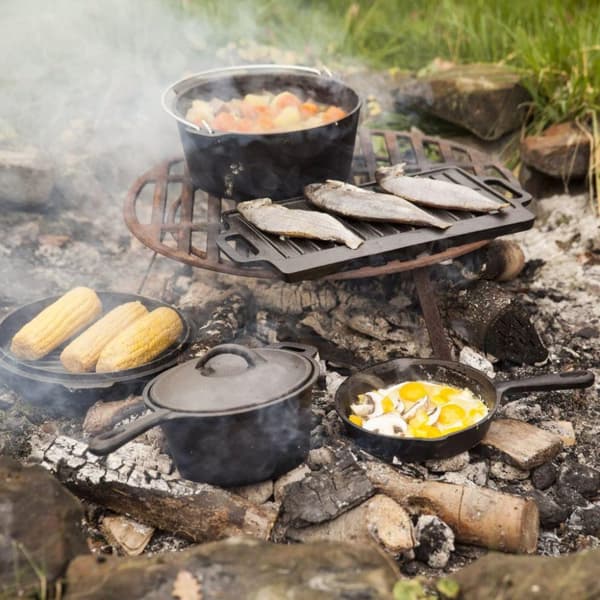 Esschert Design Matlagningsset Campfire sju delar svart FF240