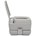 Miniatyrbillede 7 af 11: vidaXL transportabelt campingtoilet 10+10 l grå