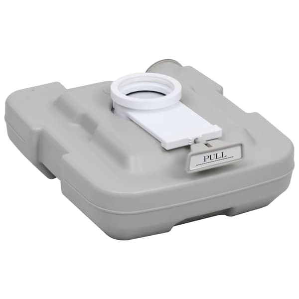 vidaXL transportabelt campingtoilet 10+10 l grå