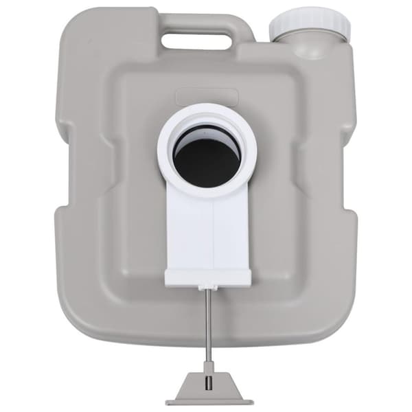 vidaXL transportabelt campingtoilet 10+10 l grå