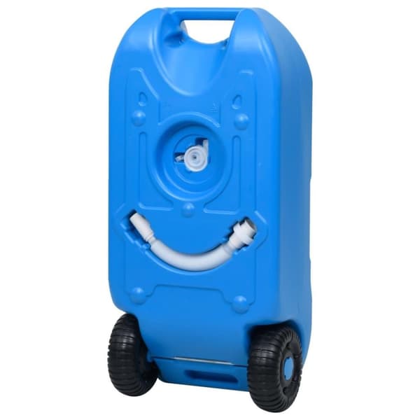 vidaXL Vanntank med hjul for camping 40 L blå