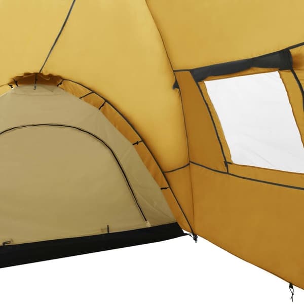 vidaXL Kupoltält 650x240x190 cm 8 personer gul
