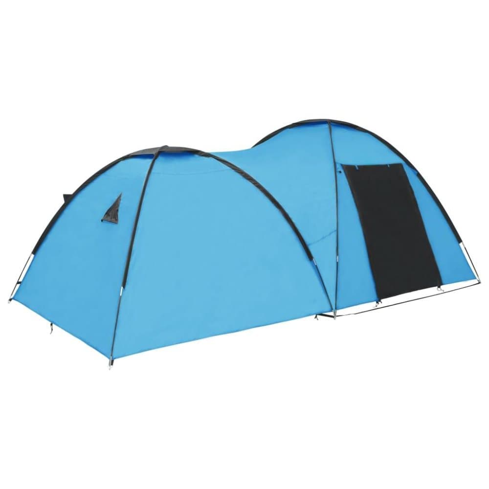 vidaXL Campingtelt igloformet 450x240x190 cm for 4 personer blå