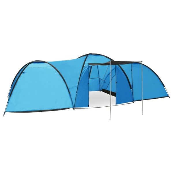 vidaXL iglotelt 650x240x190 cm 8 personer blå