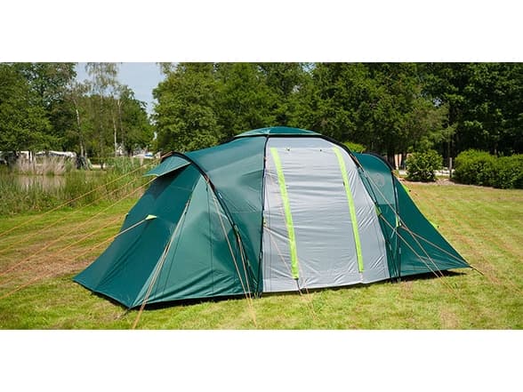 Coleman Spruce Falls 4, Camping, Hard ramme, Gruppe telt, 4 person(er), Bakkdekke, Grønn, Grå