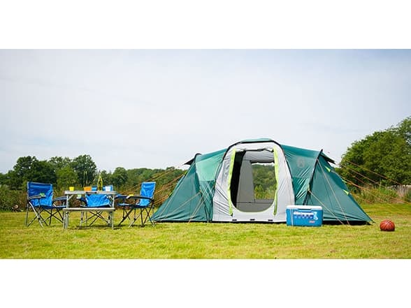 Coleman Spruce Falls 4, Camping, Hard ramme, Gruppe telt, 4 person(er), Bakkdekke, Grønn, Grå