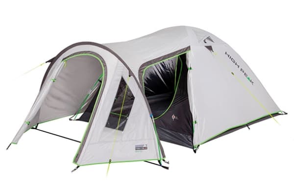 High Peak Kira 4.0 Climate Protection 80, Kuppeltelt, 4 person(er), Myggnett, Ventilasjon, Værbestanding, Grå