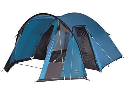 High Peak TESSIN 5.0 CLIMATE PROTECTION 80, Camping, Hårdram, Dome/Igloo-tält, 5 person(er), 7,5 kg, Svart, Blå, Grå