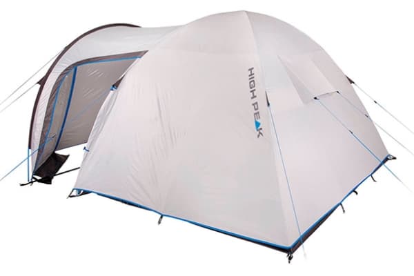 High Peak TESSIN 5.0 CLIMATE PROTECTION 80, Camping, Hårdram, Dome/Igloo-tält, 5 person(er), 7,5 kg, Svart, Blå, Grå