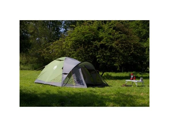 Coleman Darwin 3+, Retkeily, Kova runko, Kupoli-/igluteltta, 3 henkilö(t), 4,9 kg, Harmaa, Khaki