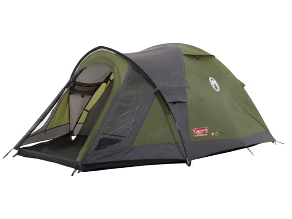 Coleman Darwin 3+, Retkeily, Kova runko, Kupoli-/igluteltta, 3 henkilö(t), 4,9 kg, Harmaa, Khaki