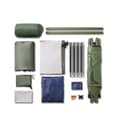 Miniatyrbillede 4 af 11: SoBuy 7-i-1 Camping Telt –  Til 1 Person | 193x86x160cm Grøn OGS32-GR
