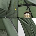 Miniatyrbillede 6 af 11: SoBuy 7-i-1 Camping Telt –  Til 1 Person | 193x86x160cm Grøn OGS32-GR