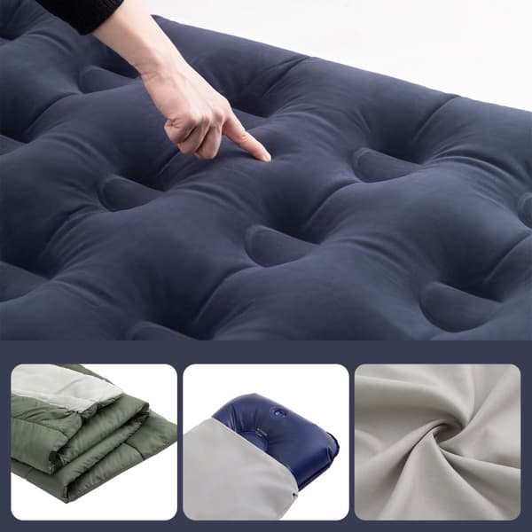 SoBuy 7-i-1 Camping Telt –  Til 1 Person | 193x86x160cm Grøn OGS32-GR