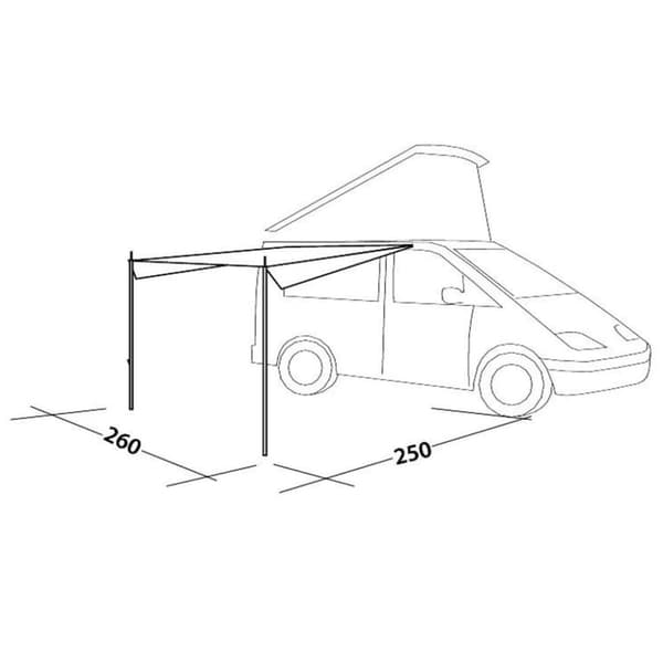 Easy Camp Tält Canopy grå