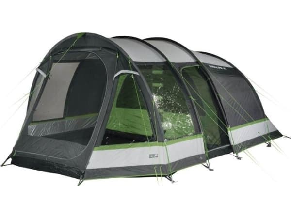 High Peak Bozen 6.0, Camping, Hårdram, Tunneltält, 6 person(er), 17,5 kg, Grön, Grå, Vit