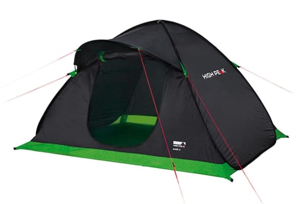 High Peak Swift 3, Camping, Hard ramme, Pop-up Telt, 3 person(er), Bakkdekke, 3,1 kg Grønn