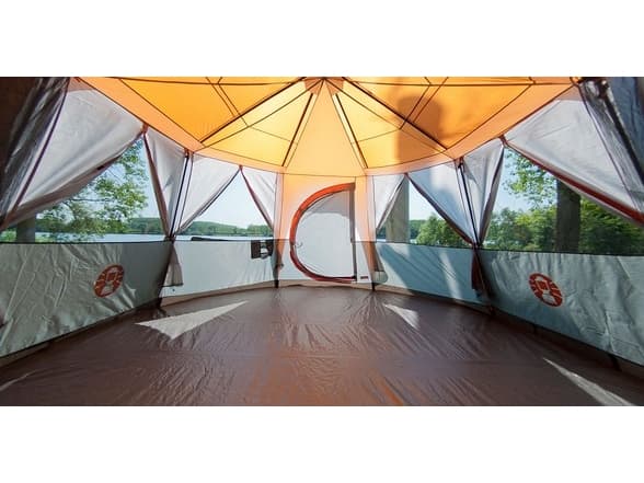 Coleman Cortes Octagon 8, Camping, Hard ramme, 8 person(er), 15,7 m², 20,7 kg, Grå, Oransje