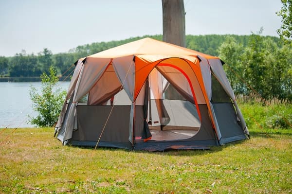 Coleman Cortes Octagon 8, Camping, Hard ramme, 8 person(er), 15,7 m², 20,7 kg, Grå, Oransje