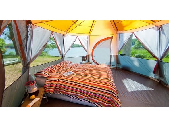 Coleman Cortes Octagon 8, Camping, Hard ramme, 8 person(er), 15,7 m², 20,7 kg, Grå, Oransje
