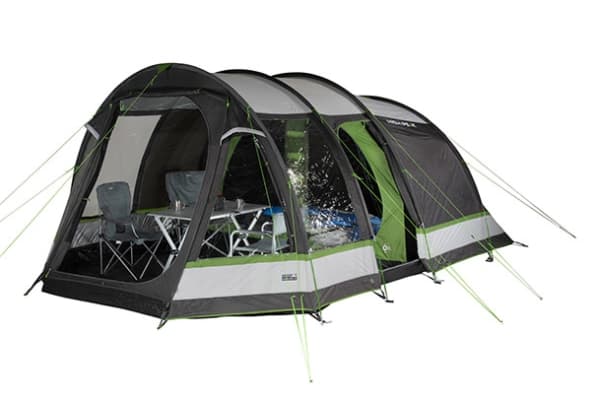 High Peak Bozen 5.0, Camping, Tunneltält, 5 personer, Underlag, Grön, Grå