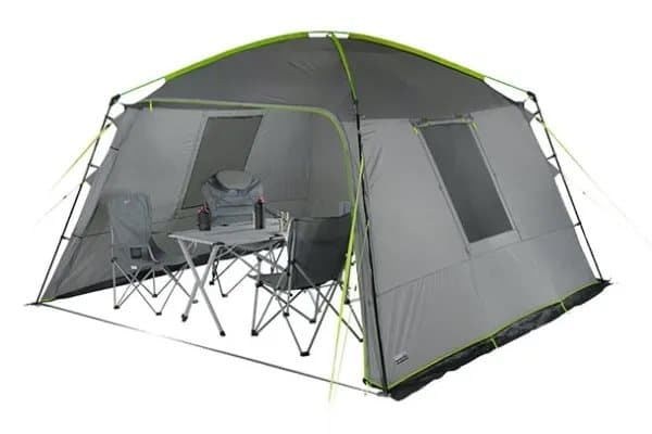 High Peak Cabana, Camping, Hard ramme, Gruppe telt, 9,5 kg, Grå, Lysegrå, Limefarget