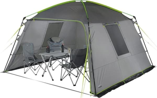 High Peak Cabana, Camping, Hard ramme, Gruppe telt, 9,5 kg, Grå, Lysegrå, Limefarget