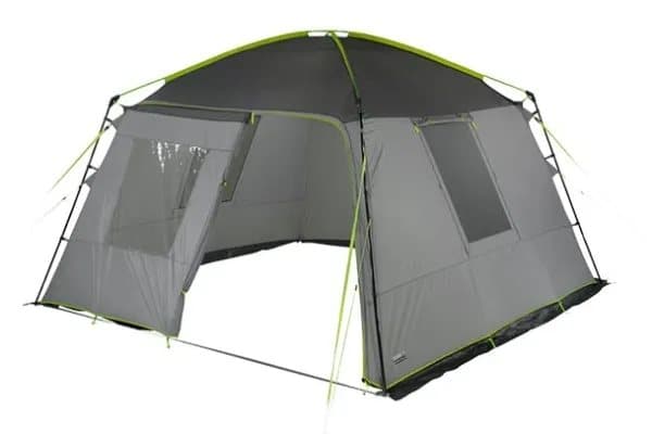 High Peak Cabana, Camping, Hard ramme, Gruppe telt, 9,5 kg, Grå, Lysegrå, Limefarget