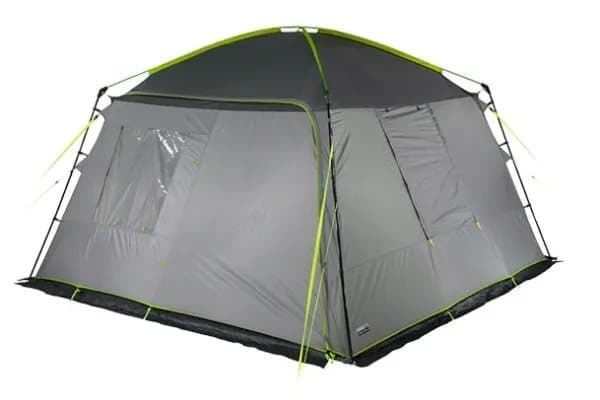 High Peak Cabana, Camping, Hard ramme, Gruppe telt, 9,5 kg, Grå, Lysegrå, Limefarget Grå, Lysegrå, Limefarget