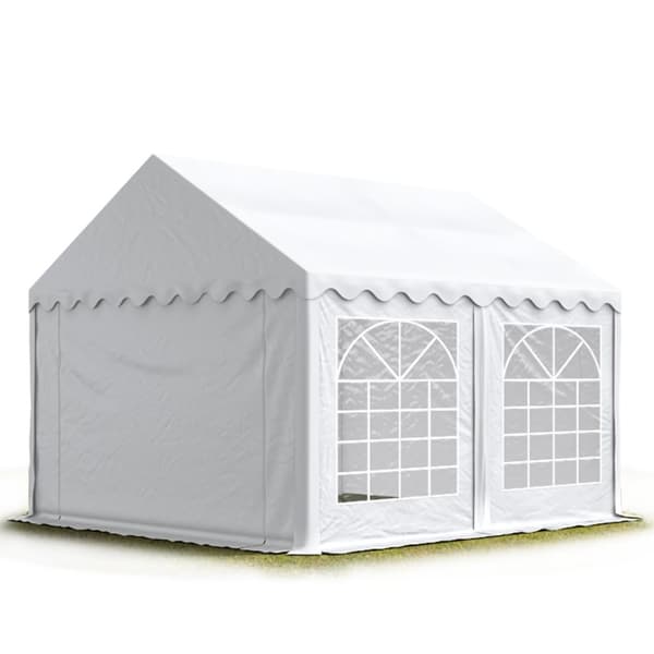 5x5 m Marquee partytelt holdbart PVC 700 N vandtæt presenning året rundt brug bryllupsbegivenhed hvid