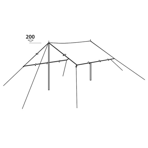 Easy Camp tarp 3x3 m rustikgrøn