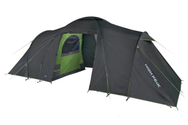 High Peak Como 6.0, Camping, Hårdram, Tunneltält, 6 person(er), Grön, Grå