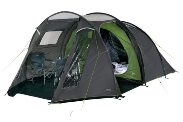 High Peak Ancona 4.0, Camping, Tunneltält, 4 personer, Grön, Grå, Ljusgrå