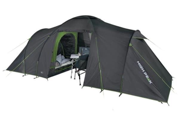 High Peak Como 4.0, Telttailu, Vis-a-vis -teltta, 4 henkilö(t), 7,5 kg, Vihreä, Harmaa