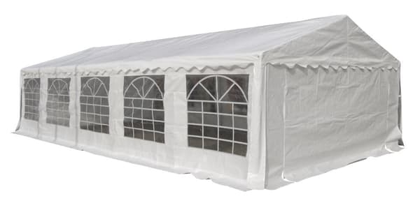 Ruse pavilion, partytelt 5 x 10 M, hvit.