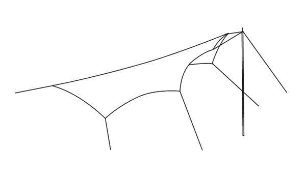 ROBENS WING TARP 280/240 x 320 cm, Tarp Rpbens