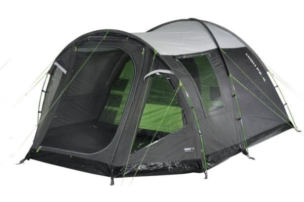High Peak Santiago 5.0, Camping, Vis-a-vis telt, 5 person(er), Bakkdekke, Grønn, Grå