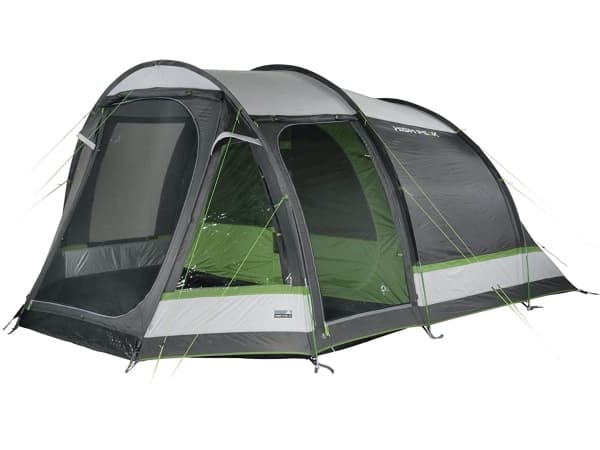 High Peak Meran 4.0, Kuppeltelt, 4 person(er), Myggnett, Ventilasjon, Vanntette sømmer, Grønn, Grå, Lysegrå