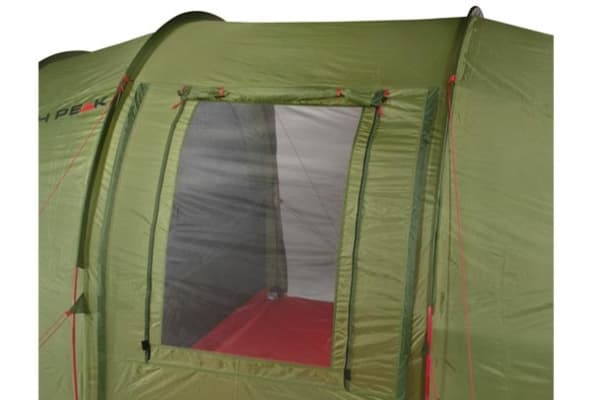 High Peak Goose 4, Camping, Hard ramme, Tunell Telt, 4 person(er), 7,9 kg, Grønn, Rød