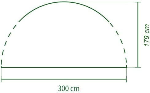 Coleman 2000028635, Husly, Sølv, Polyester, 3000 mm, 3000 mm, 1,2 kg