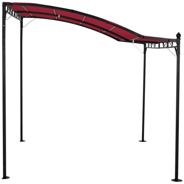 Uniprodo Förlängningspaviljong - 2,6 x 3 m - Vinröd
