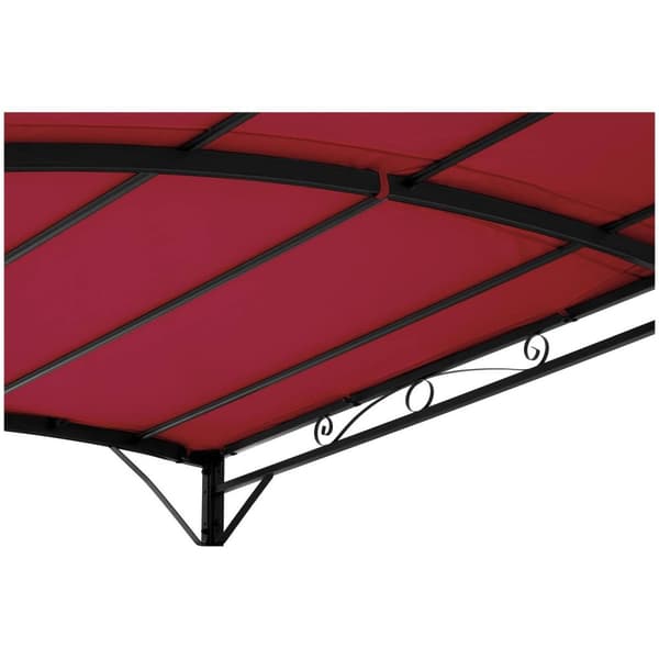 Uniprodo Förlängningspaviljong - 2,6 x 3 m - Vinröd